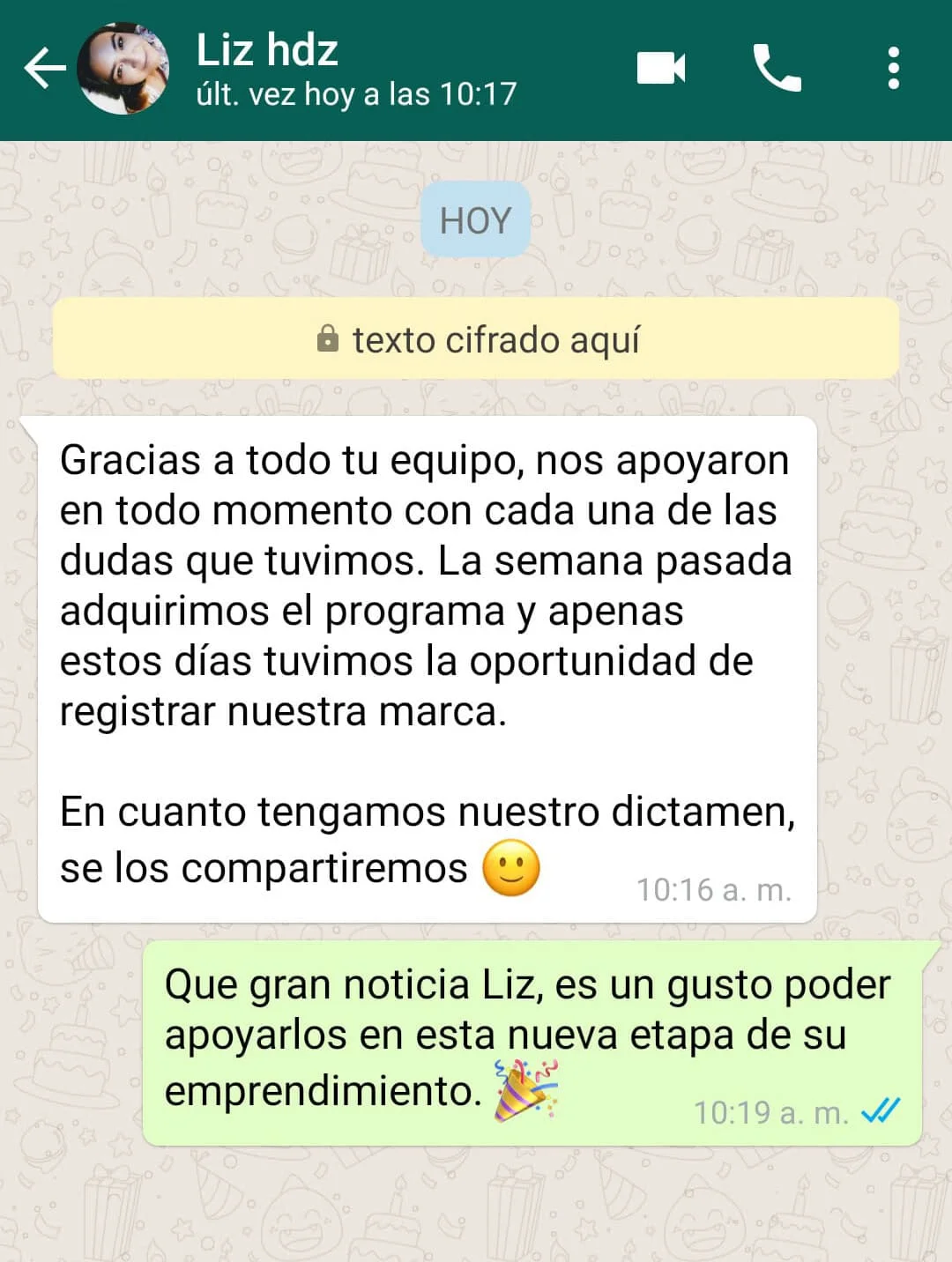 Registro de Marca Testimonio LizH