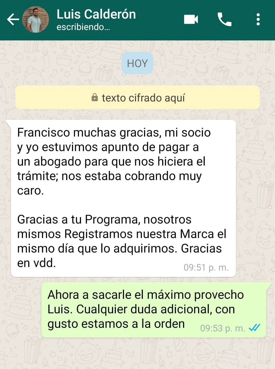 Registro de Marca Testimonio LuisC